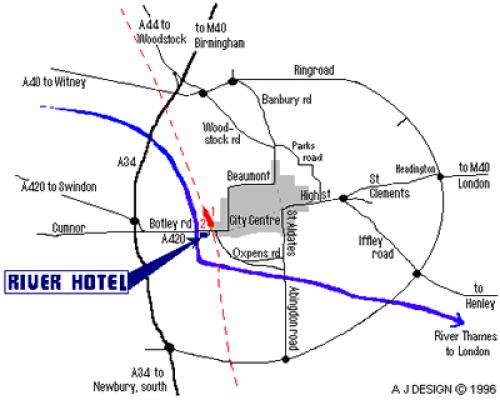 Oxford ringroad driving map